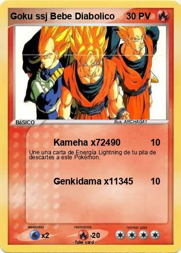 Pokemon Goku ssj Bebe Diabolico
