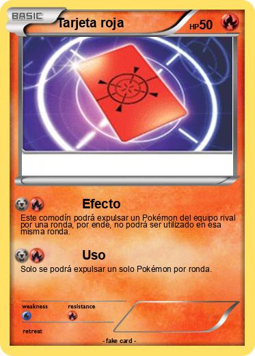 Pokemon Tarjeta roja