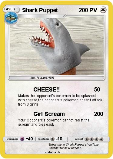 Pokemon Shark Puppet
