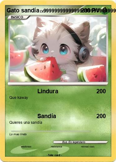 Pokemon Gato sandía