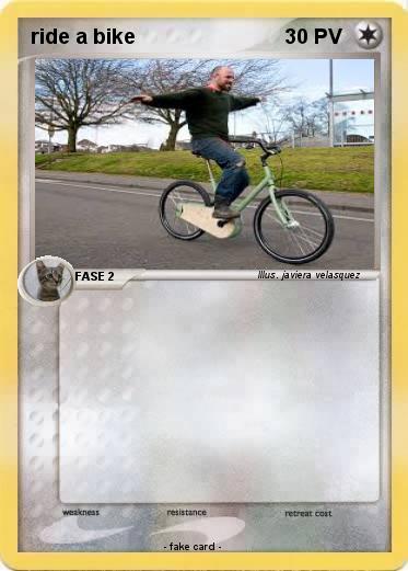 Pokemon ride a bike