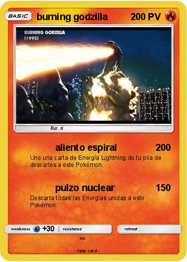 Pokemon burning godzilla