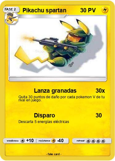 Pokemon Pikachu spartan