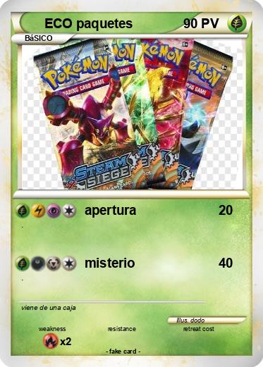 Pokemon ECO paquetes