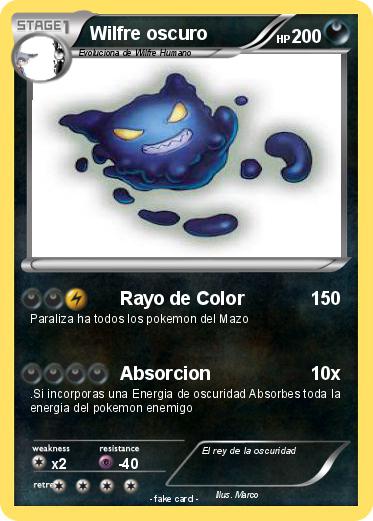 Pokemon Wilfre oscuro