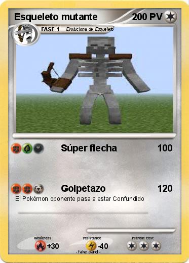 Pokemon Esqueleto mutante