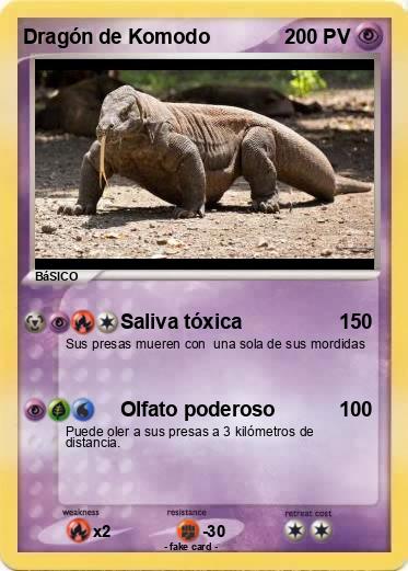 Pokemon Dragón de Komodo