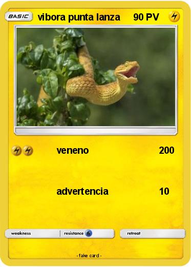 Pokemon vibora punta lanza