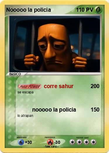 Pokemon Nooooo la policia