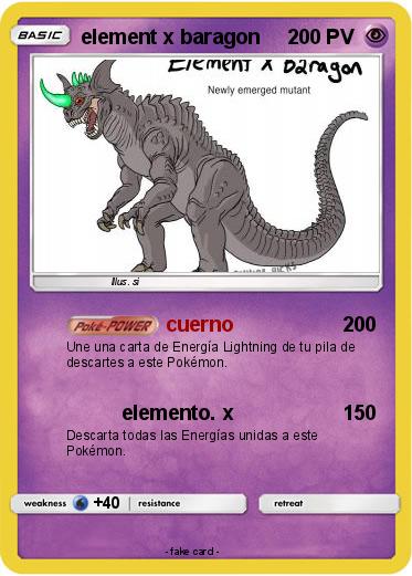 Pokemon element x baragon