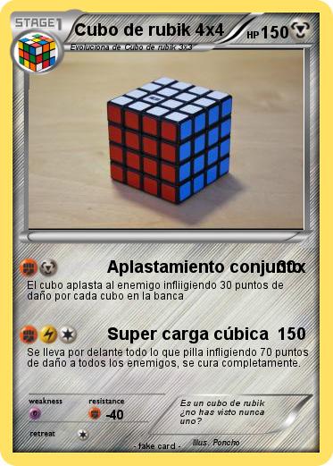 Pokemon Cubo de rubik 4x4