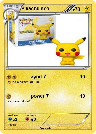 Pokemon Pikachu nco