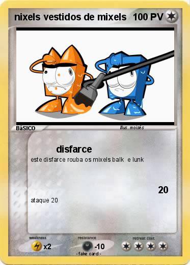 Pokemon nixels vestidos de mixels