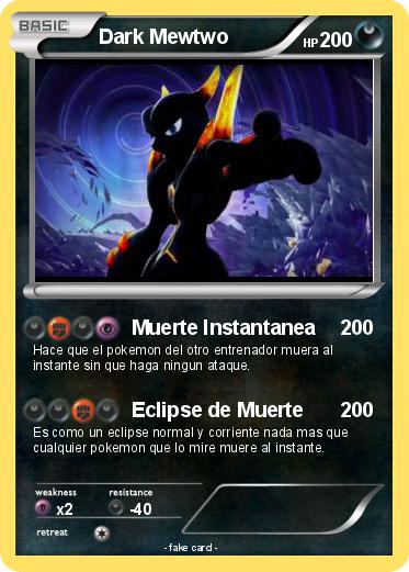 Pokemon Dark Mewtwo