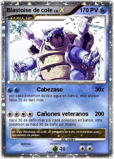 Pokemon Blastoise de cole