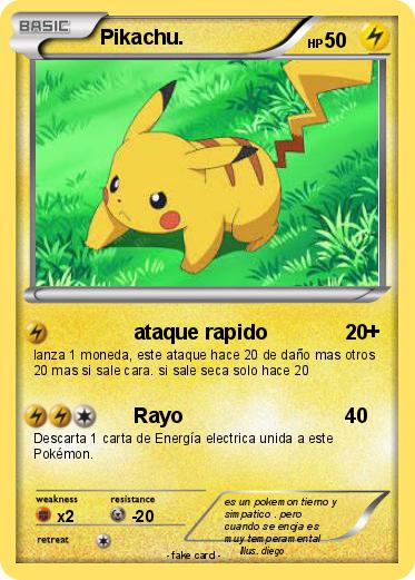 Pokemon Pikachu.