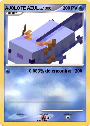 Pokemon AJOLOTE AZUL
