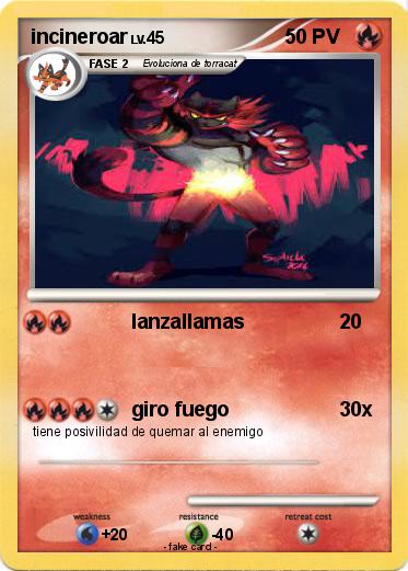 Pokemon incineroar