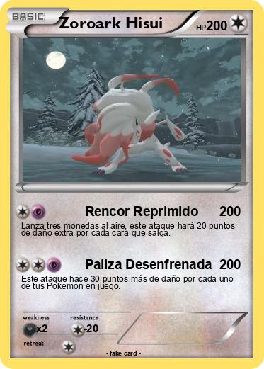 Pokemon Zoroark Hisui