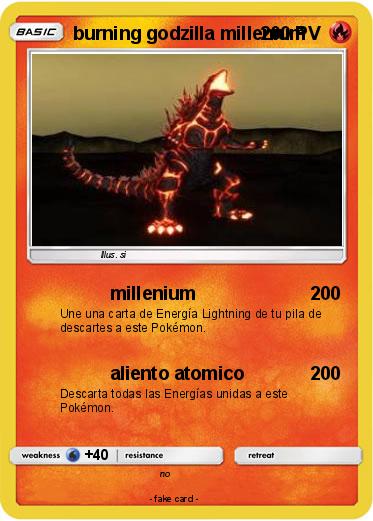 Pokemon burning godzilla millenium