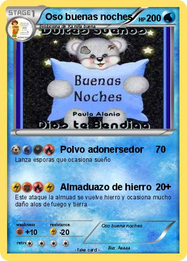 Pokemon Oso buenas noches
