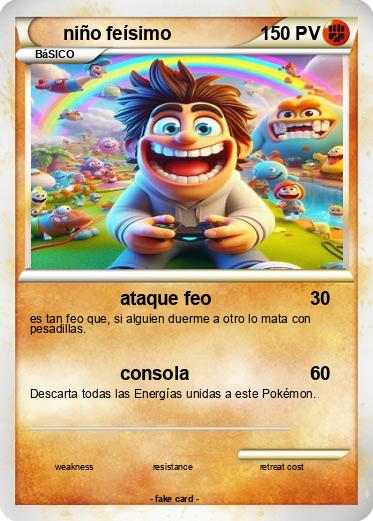 Pokemon niño feísimo
