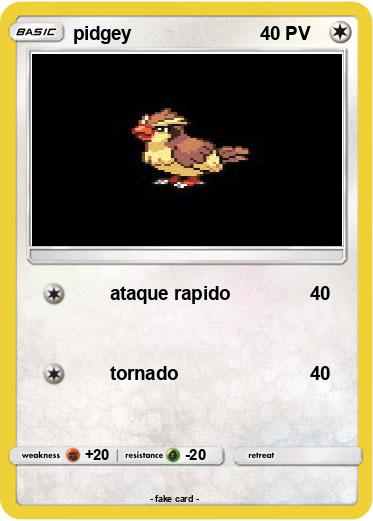 Pokemon pidgey