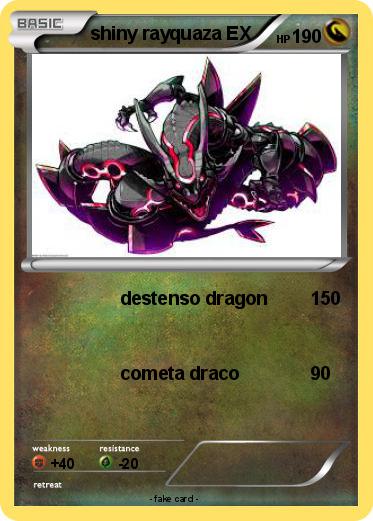Pokemon shiny rayquaza EX