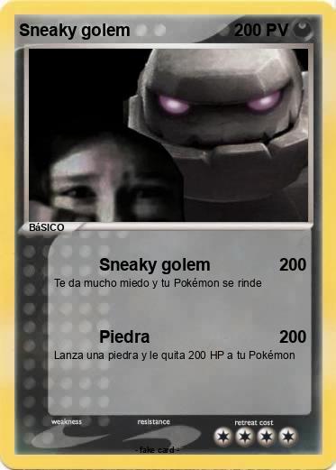 Pokemon Sneaky golem
