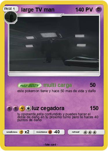 Pokemon large TV man