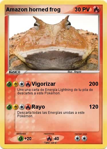 Pokemon Amazon horned frog