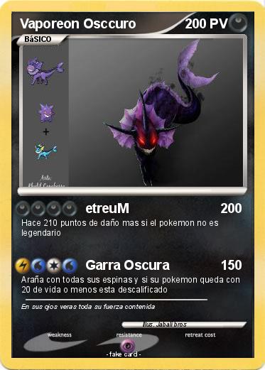 Pokemon Vaporeon Osccuro