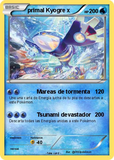 Pokemon primal Kyogre x