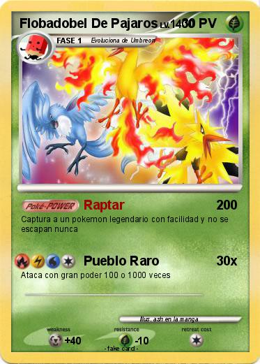 Pokemon Flobadobel De Pajaros