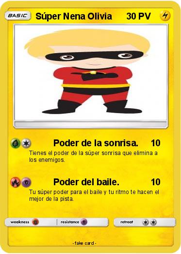 Pokemon Súper Nena Olivia