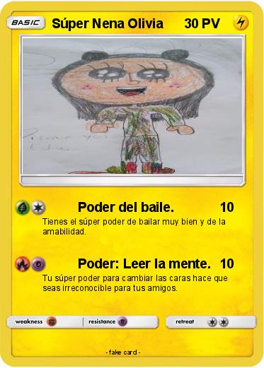 Pokemon Súper Nena Olivia