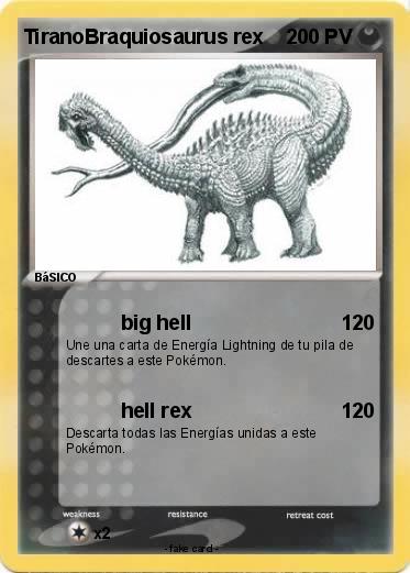 Pokemon TiranoBraquiosaurus rex