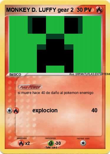 Pokemon MONKEY D. LUFFY gear 2