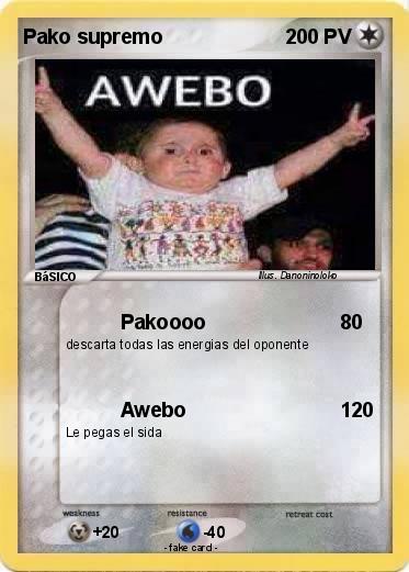 Pokemon Pako supremo