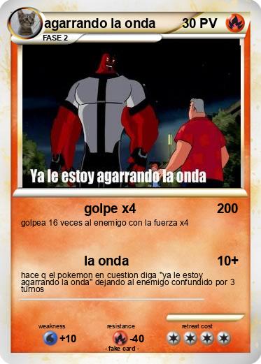 Pokemon agarrando la onda