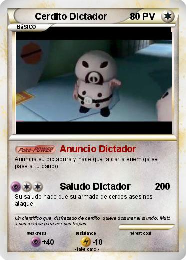 Pokemon Cerdito Dictador