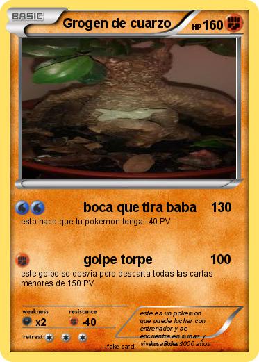 Pokemon Grogen de cuarzo