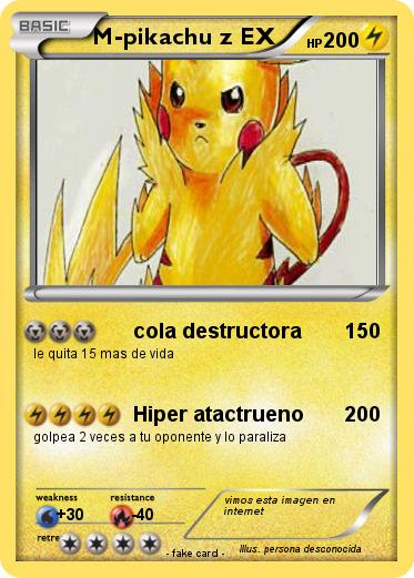Pokemon M-pikachu z EX