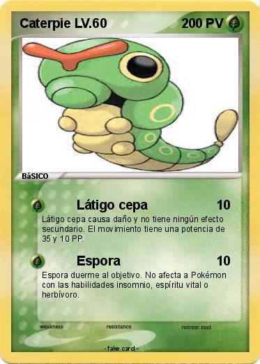 Pokemon Caterpie LV.60