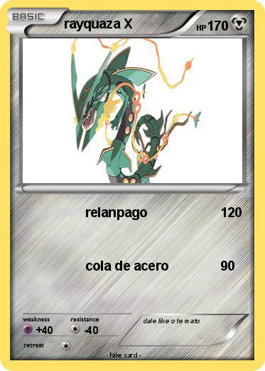 Pokemon rayquaza X