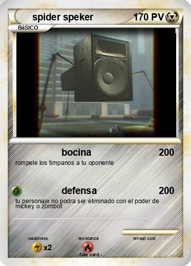 Pokemon spider speker