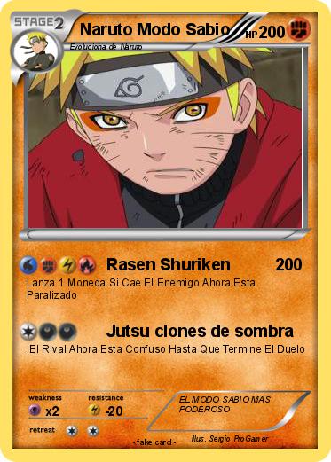 Pokemon Naruto Modo Sabio