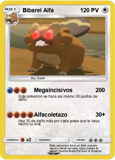 Pokemon Bibarel Alfa
