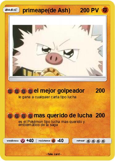 Pokemon primeape(de Ash)