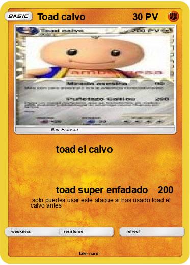 Pokemon Toad calvo
